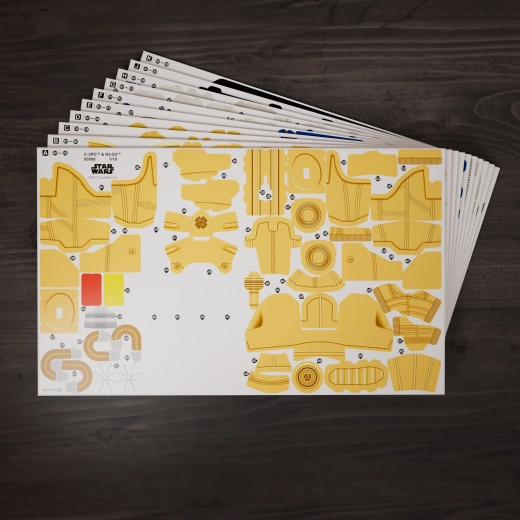 Assembly from pre-cut pieces