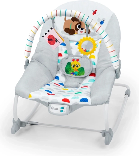 Baby Einstein vibrējošs muzikāls bērnu krēsliņš-šūpuļkrēsls Dean's Discovery Spot 0m+, līdz 18 kg