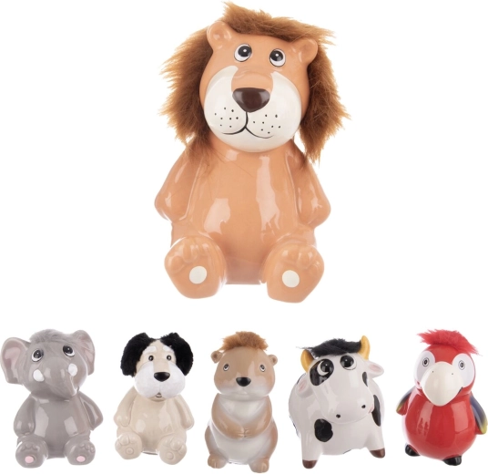 Dolomite animal piggy bank – assorted 6 variants