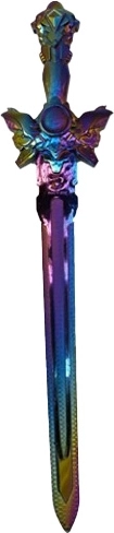 Children's fantasy sword with rainbow effect 58 cm - 1 piece