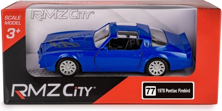 Metal model RMZ City PONTIAC Firebird 1978 1:32 blue