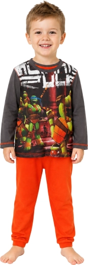 Boys' Ninja Turtles Pyjamas in Anthracite and Orange