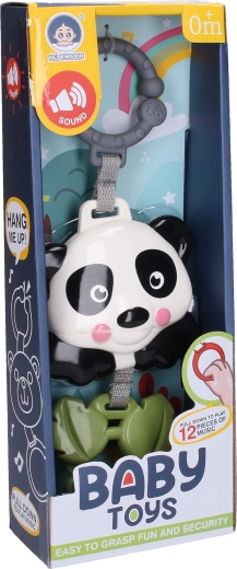 Spēlējoša piekarināma panda 29 cm - 1 gab.