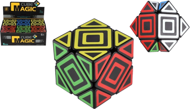 Plastmasas loģikas galvasmežģis – kubs 5,5 cm