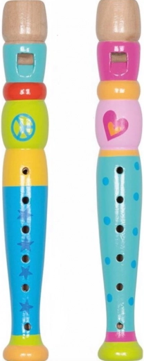 Children's wooden flute GOKI Peace 20 cm (assorted)