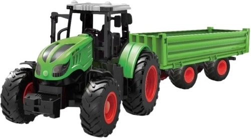 Radio-controlled tractor with trailer