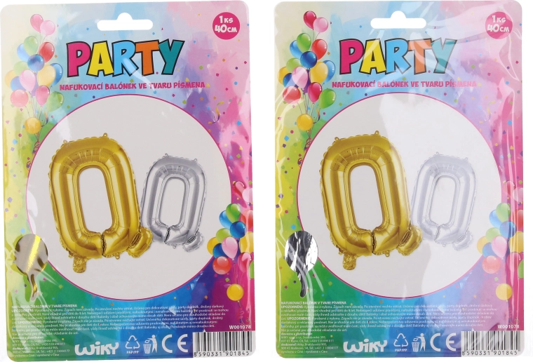 Piepūšams balons burta Q formā