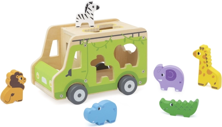 Shape sorter with 6 animals