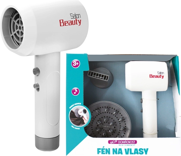 Electric kids' hair dryer with accessories