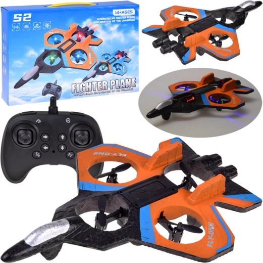 RC drone with LED lighting and 360° flips for beginners