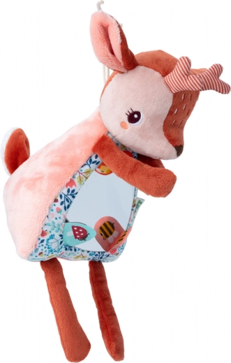 Textile toy deer Stella with mirror