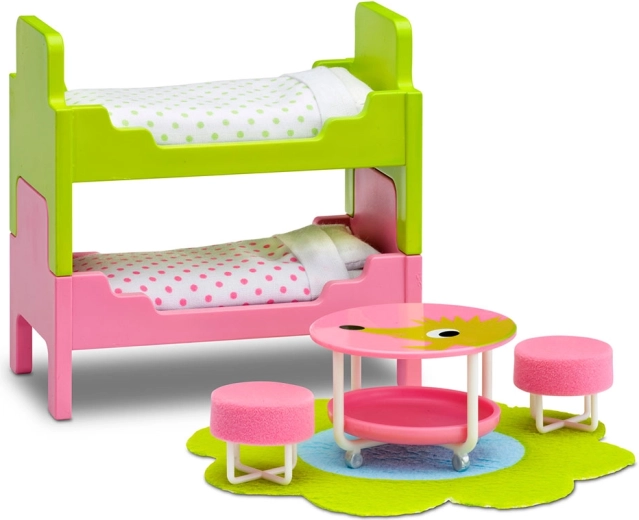 Lundby mēbeļu komplekts bērnu istabai leļļu namiņam