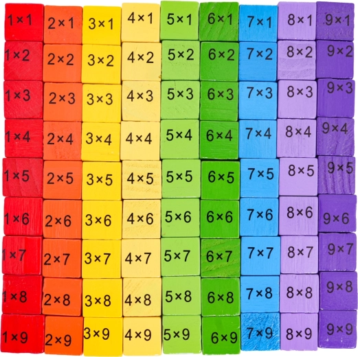 100 colorful blocks