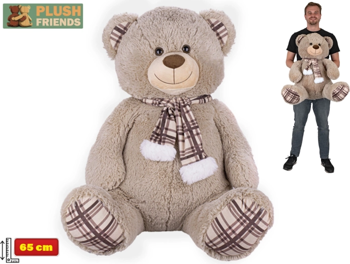 Plush Bear Plush Friends 65 cm with Scarf