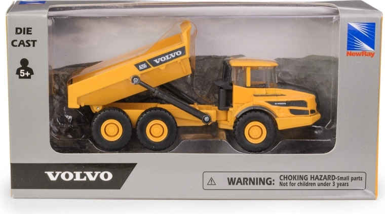 Mini Volvo A25G dump truck with rubber tires