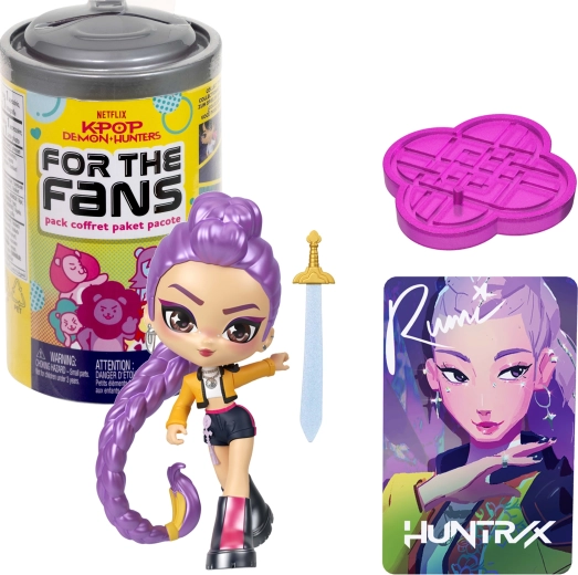 Mattel KPop Demon Hunters pārsteiguma kolekcionējamā figūriņa ar aksesuāru un kolekcionējamo kartīti (Soda Pop skārdene)