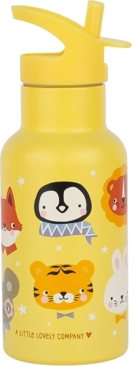 Stainless Steel Drinking Bottle with Animal Friends Design 350 ml