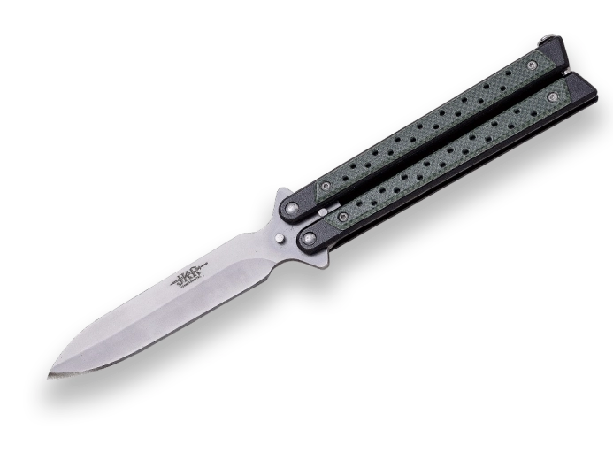 Joker Butterfly kabatas nazis (balisong) 10,5 cm, sintētisks rokturis