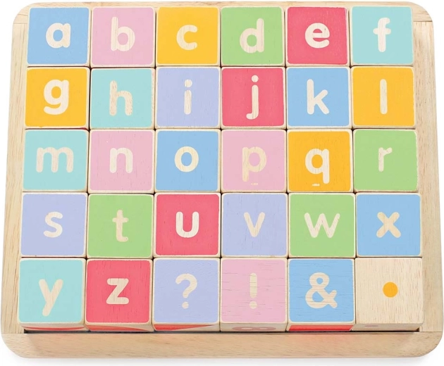 Koka izglītojošie klucīši ABC Le Toy Van