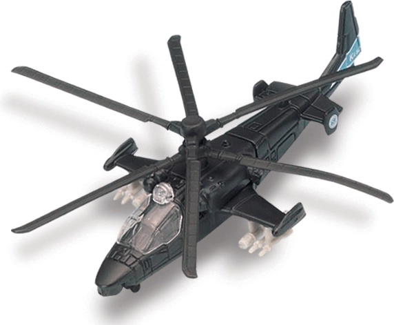 Maisto Fresh Metal Tailwinds KA-52 Alligator matēti melns lidaparāta modelis