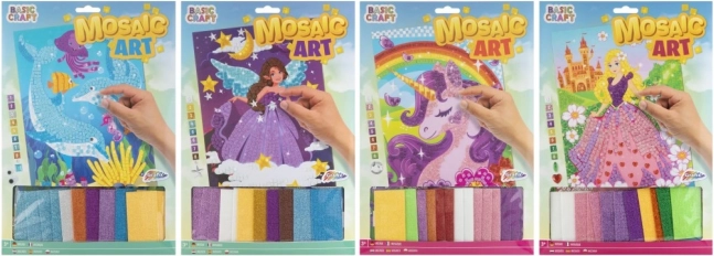 Grafix mozaīkas attēls Rozā princese 30x21 cm