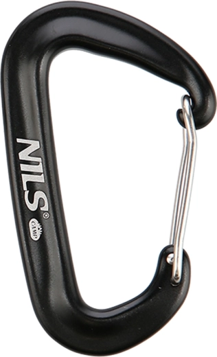 Aluminum Carabiner NILS Camp 12 kN Black