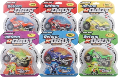 Transformējošs robots – motocikls, plastmasas modelis bērniem
