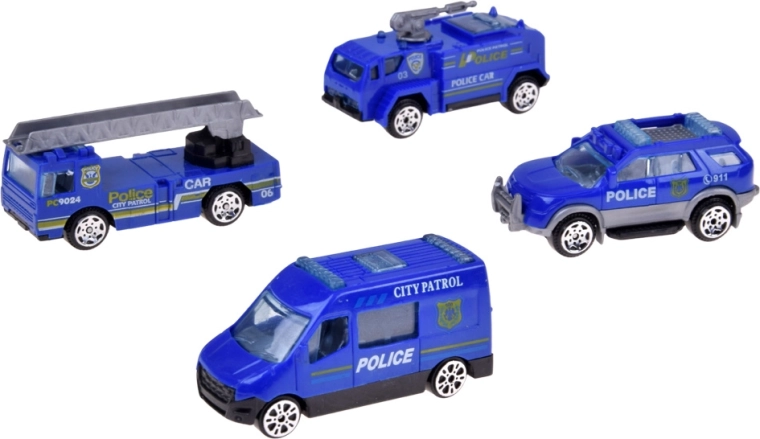 Četras policijas automašīnas aizraujošai spēlei