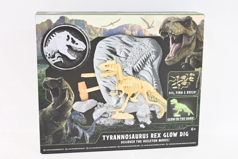 Jurassic World Little Paleontologist – T-Rex Skeleton Excavation That Glows in the Dark