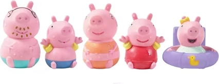 5 Peppa Pig characters in one pack
