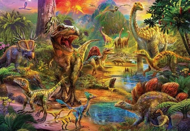 Puzle “Dinozauru zeme” 1000 gabali