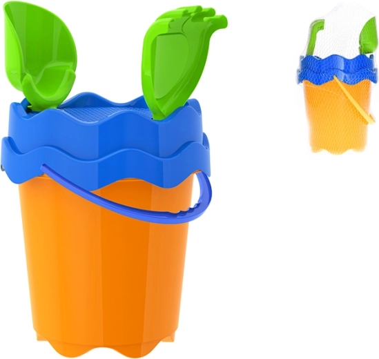 Oranžs smilšu komplekts 17 cm