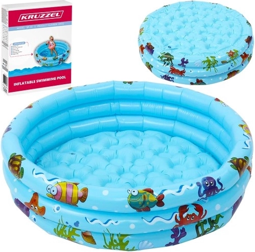 Inflatable children's pool with soft bottom KRUZZEL