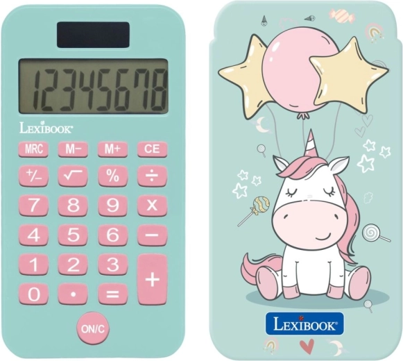 Kabatas kalkulators ar vienradža motīvu LEXIBOOK
