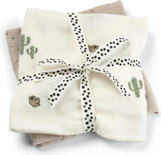 Done by Deer Lalee muslin diapers in sand - 2 pcs