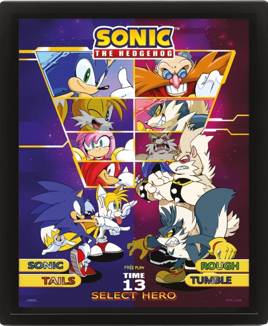 3D attēls Sonic: Izvēlies cīnītāju