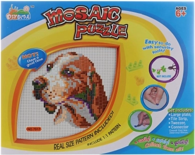 Mosaic Dog – creative plastic mosaic set for kids