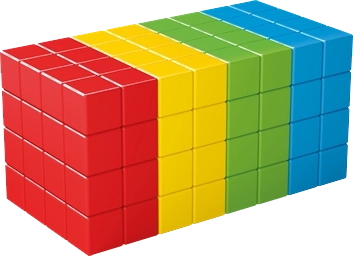 Geomag Magicube Full Color – magnētisks konstruktors 128 klucīši