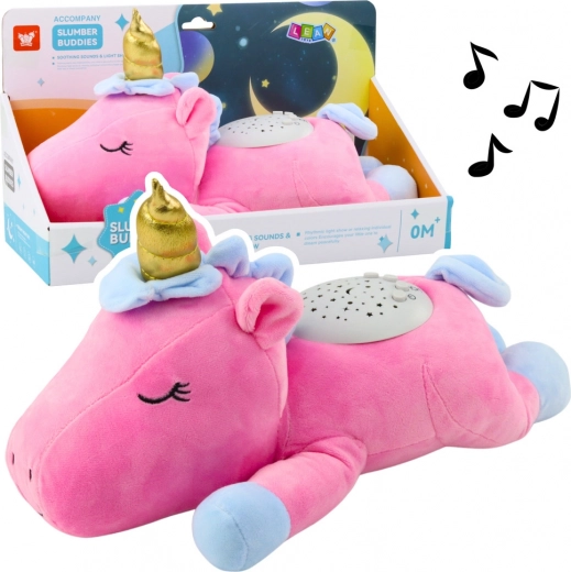 Plush Pink Unicorn with Projector and Lullabies