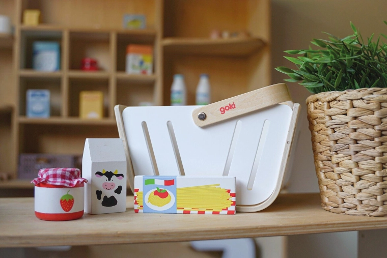 Goki iepirkumu groziņš MiniShopper ar maku