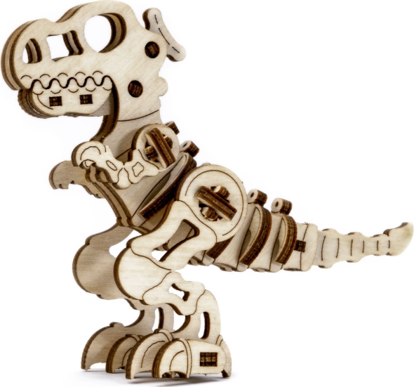 Koka 3D puzle T‑Rex WOODEN CITY, 42 detaļas