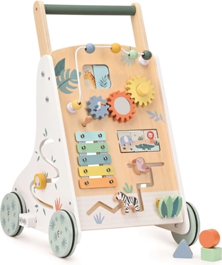 Montessori Wooden Walker with Jungle Theme