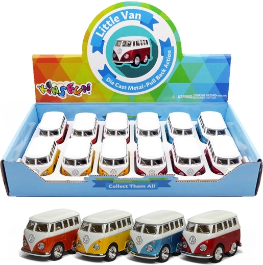 Metāla automašīnas modelis VOLKSWAGEN Little Van – 4 veidi