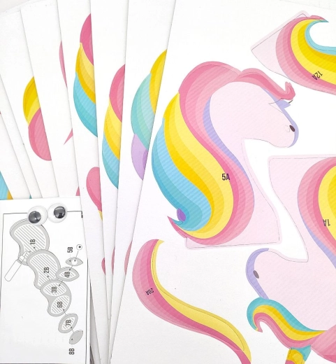 Easy assembly with numbered pieces