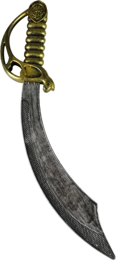 Curved sabre with a decorative handle