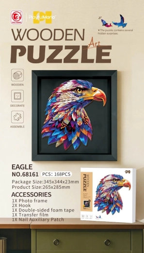 Koka puzle “Ērglis”, 168 detaļas