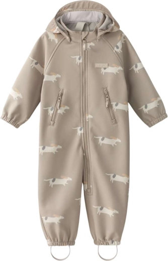 Leokid softshell kombinezons Lilo beige woof 104