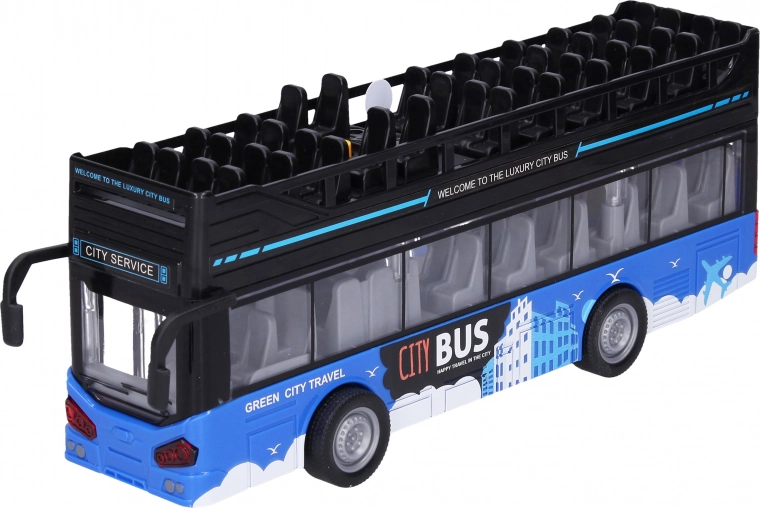 Divstāvu ekskursiju autobuss ar efektiem 28 cm