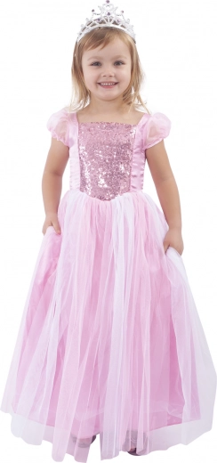 Bērnu kostīms rozā princese (M)