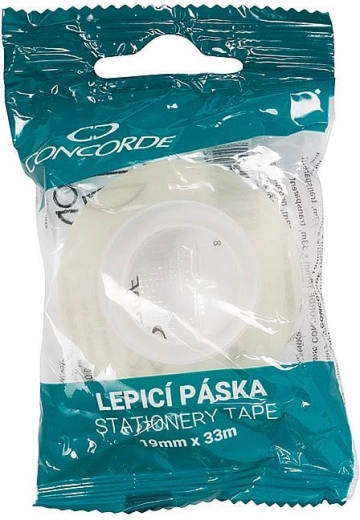 Līmlente CONCORDE 19 mm × 33 m, caurspīdīga